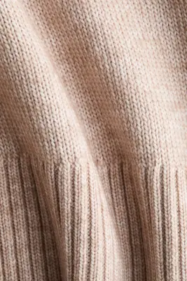 MAMA Pull loose avec foulard - Beige clair — photo 3
