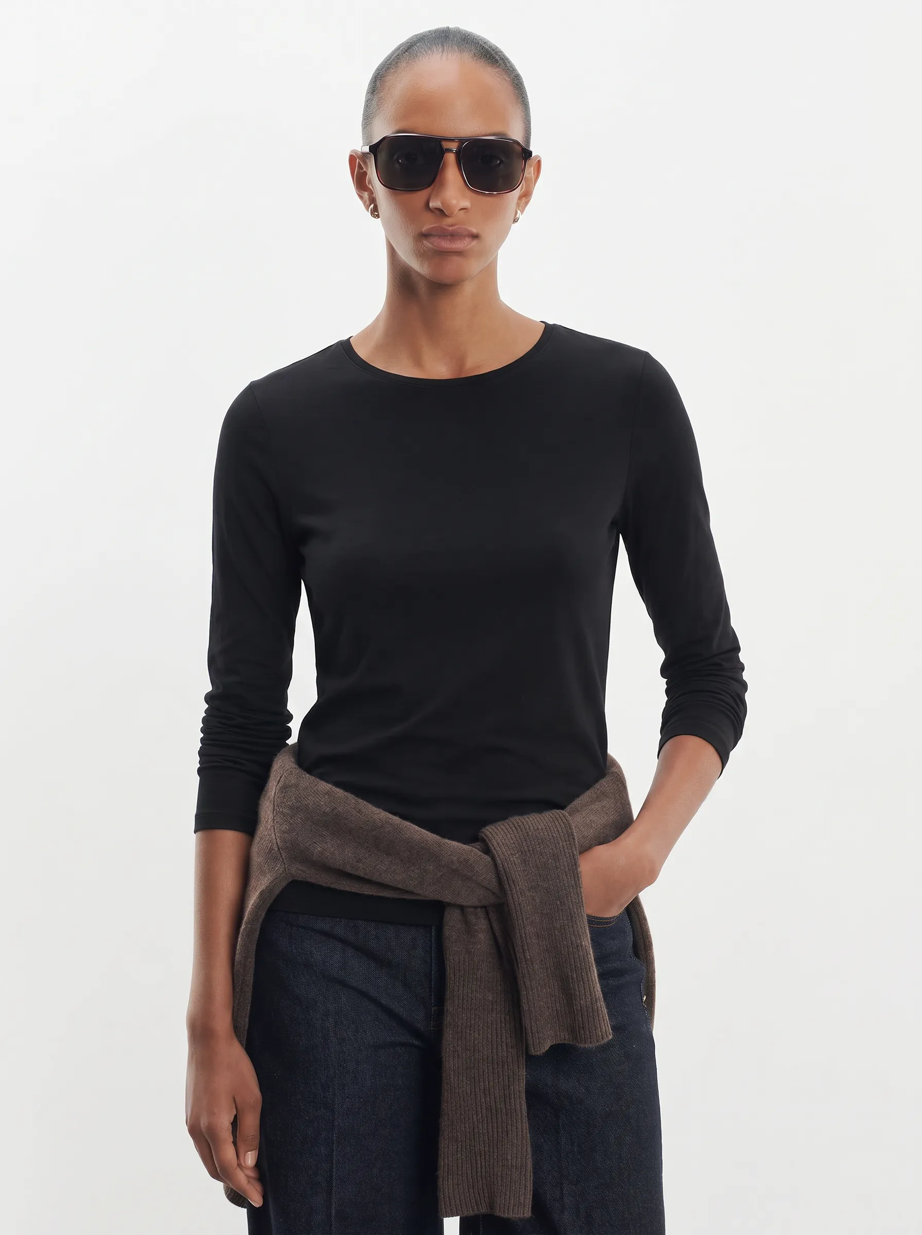 T-shirt en viscose et élasthanne