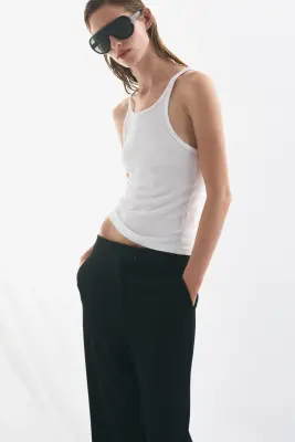 Pantalon bootcut - Noir — photo 2