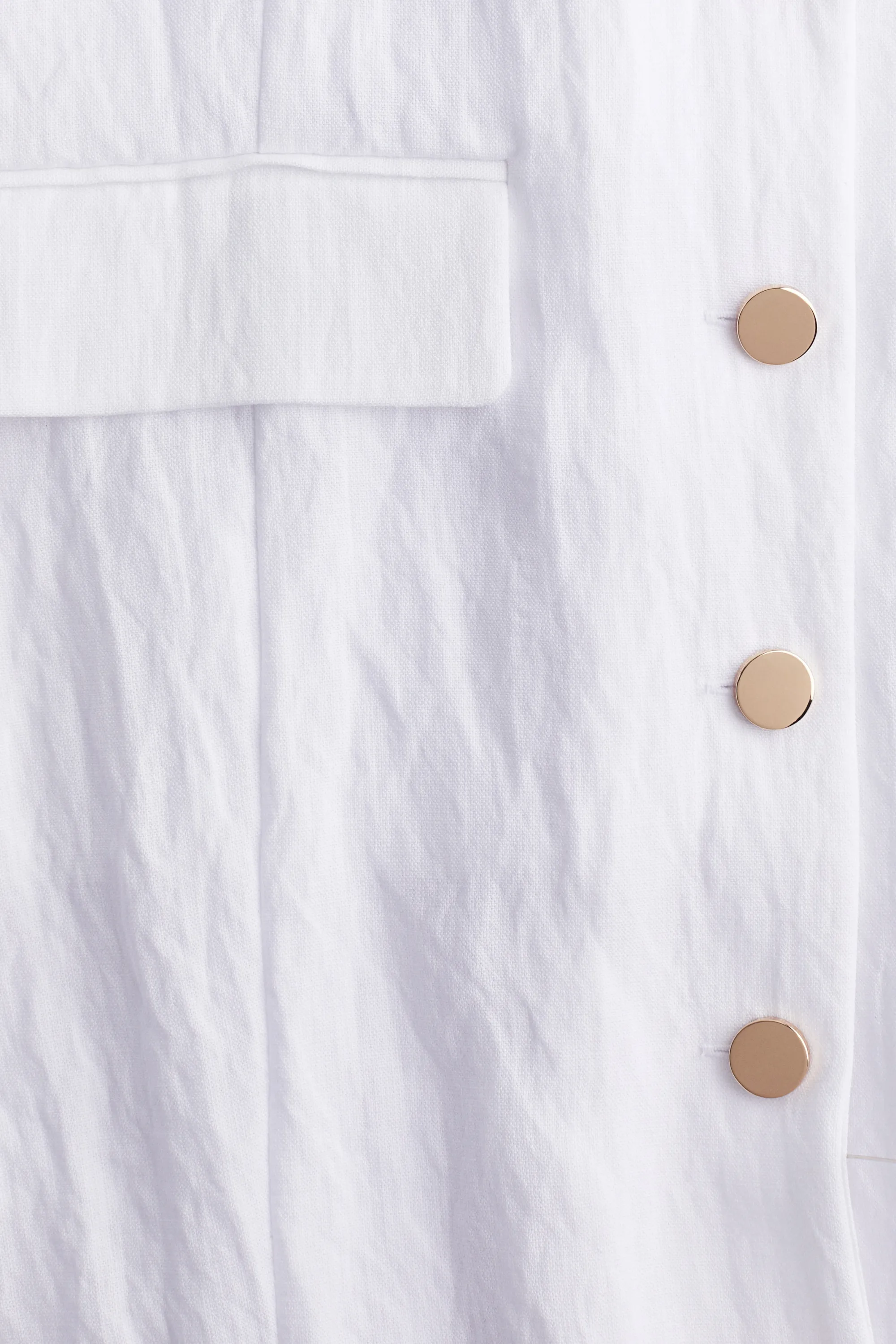 Robe à boutons - Blanc