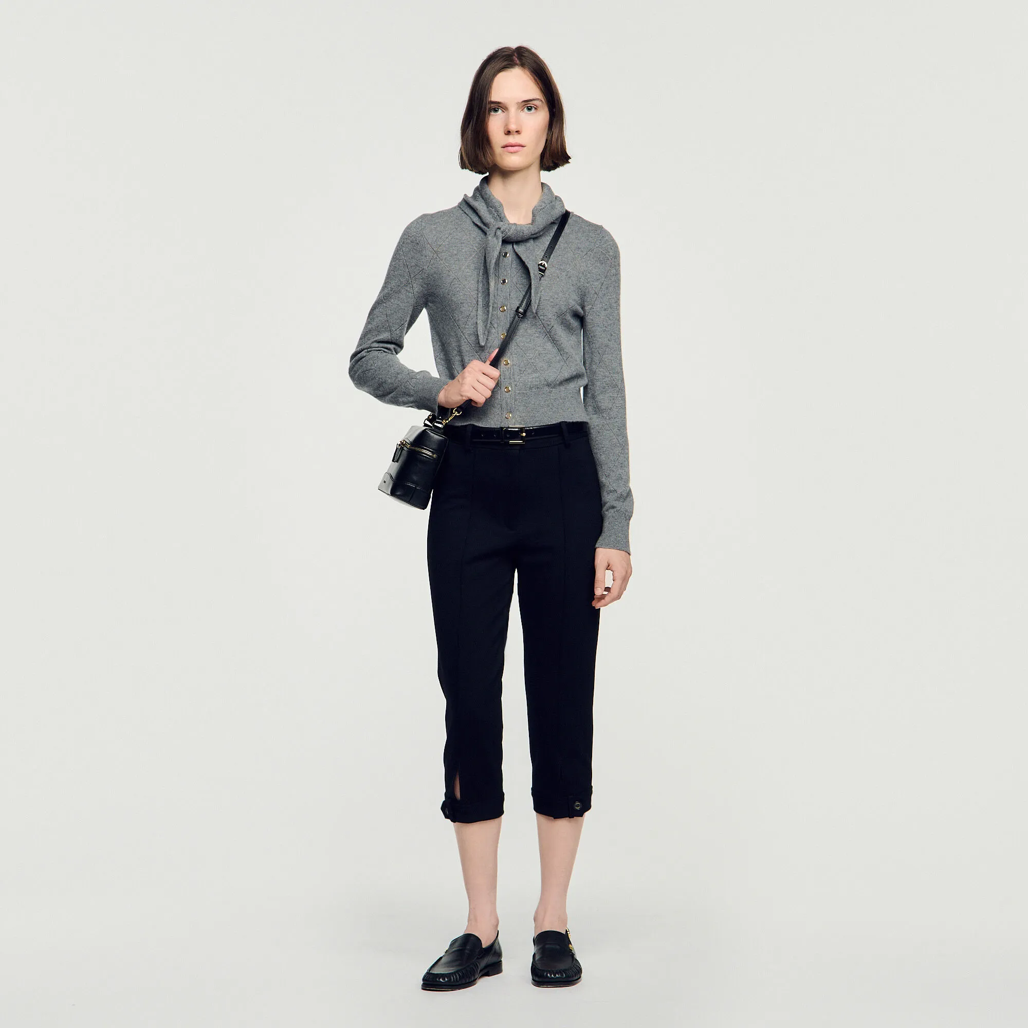 Cardigan en maille pointelle