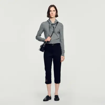 Cardigan en maille pointelle