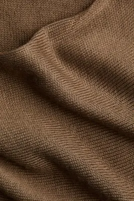 Pull avec détail façon écharpe - Taupe foncé — photo 5