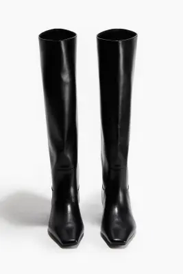 Bottes de hauteur genou - Noir — photo 1