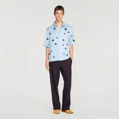 Chemise fluide imprimé fleur