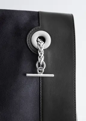 Sac cabas oversize - Bleu foncé — photo 4