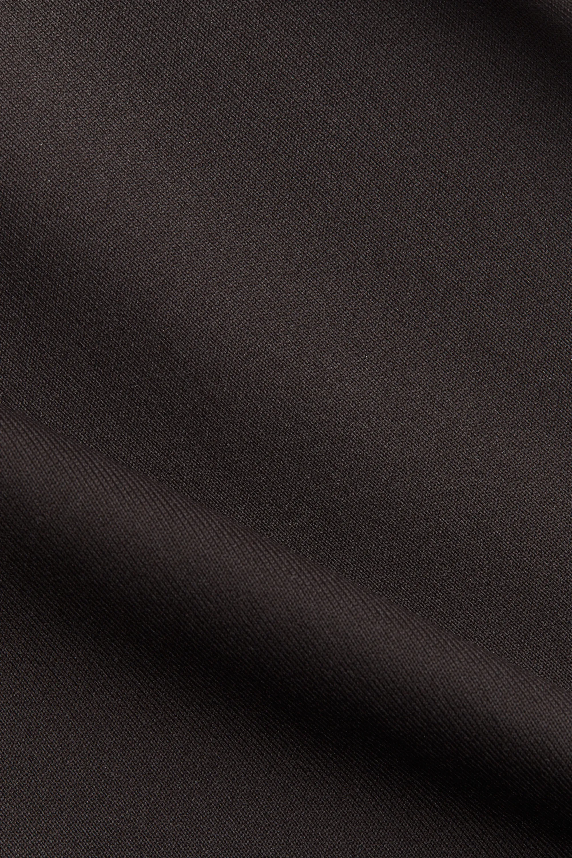 Top à manches longues en microfibre - Marron foncé