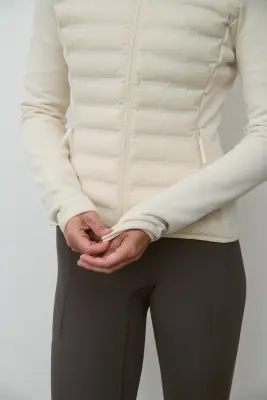 Veste Hybrid matelassée ThermoMove™ - Beige clair — photo 1