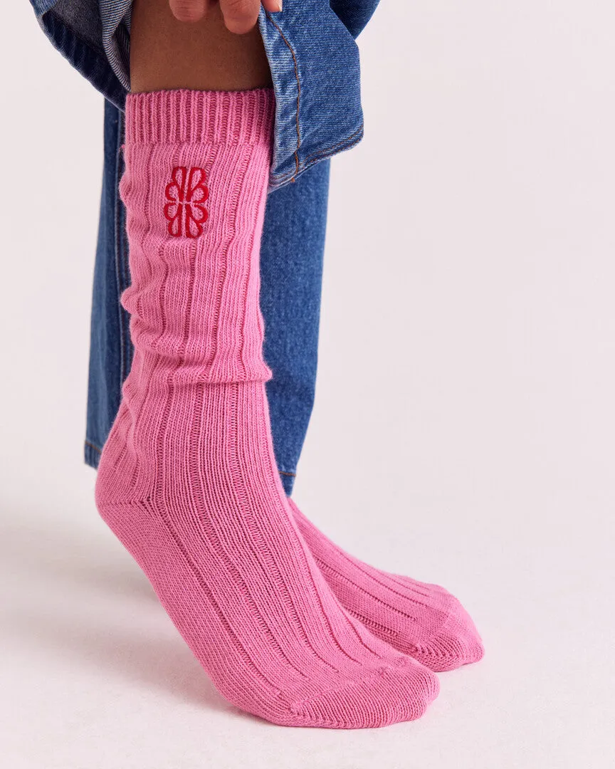 Chaussettes Felice rose