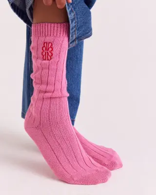 Chaussettes Felice rose