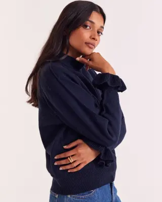 Pull Solene bleu marine — photo 5