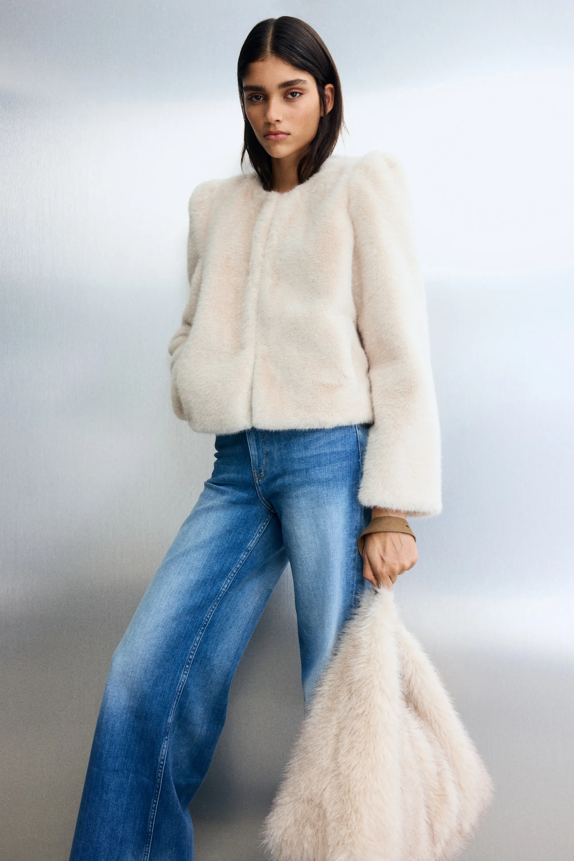 Veste duveteuse - Beige clair