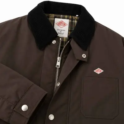 Veste de travail matelassée à col velours unisexe DANTON - Marron — photo 2