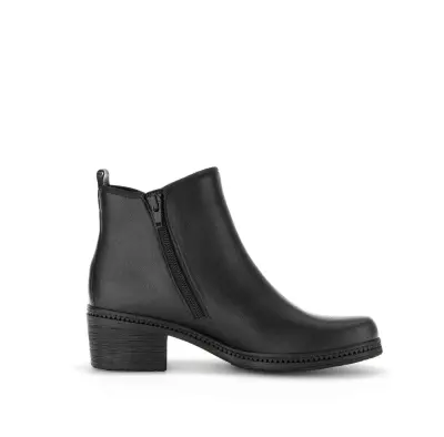 Bottines Gabor 34.660.27 Noires - Cuir Lacets Zip Grande Pointure Femme — photo 3