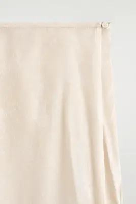 JUPE MIDI EN JACQUARD À OURLET MOUCHOIR - CRÈME — photo 5