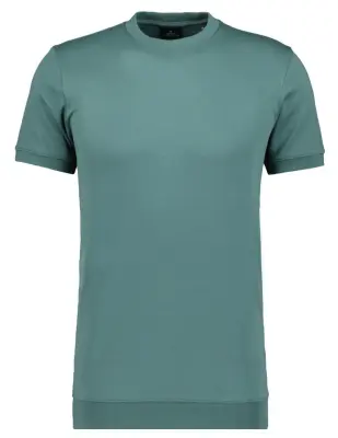 RAGMAN TEE SHIRT GRANDE LONGUEUR PIMA COTON Vert — photo 2