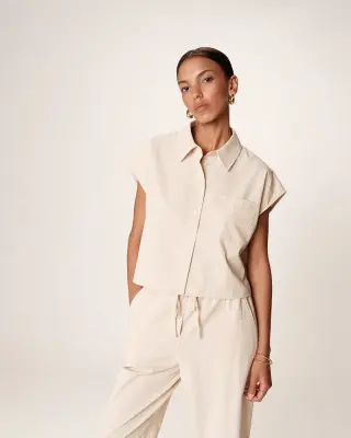 Chemise Rise – Grace & Mila - Beige — photo 4