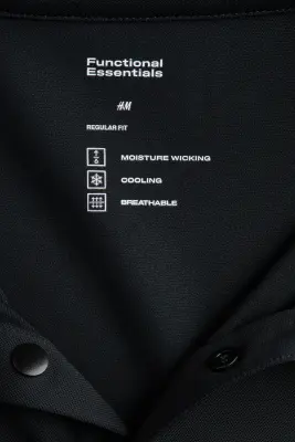 Polo Cooling Regular Fit - Noir — photo 5
