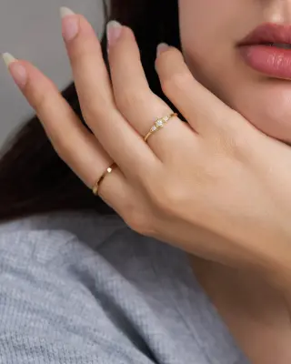 BAGUE AUXANE - Or jaune 18 carats — photo 2