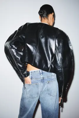 Veste en cuir KW - Noir — photo 1