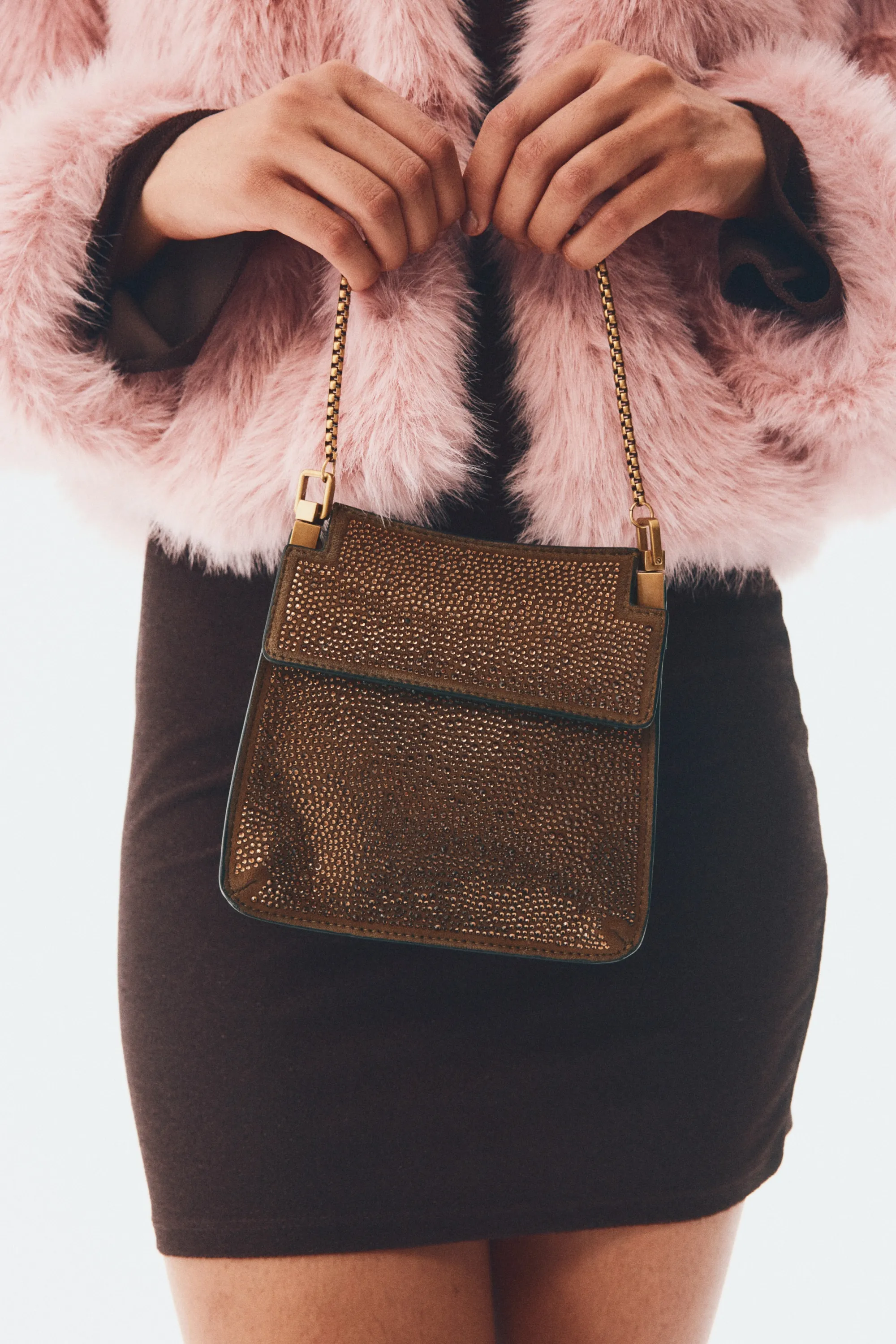 Pochette ornementée - Marron