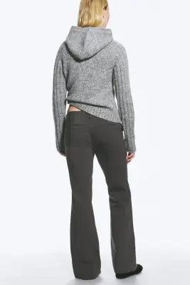 Pantalon de costume bootcut taille basse - Gris foncé — photo 2