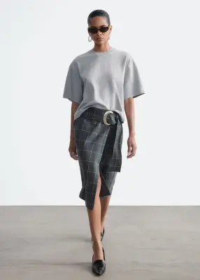 T-shirt en coton - Gris — photo 1