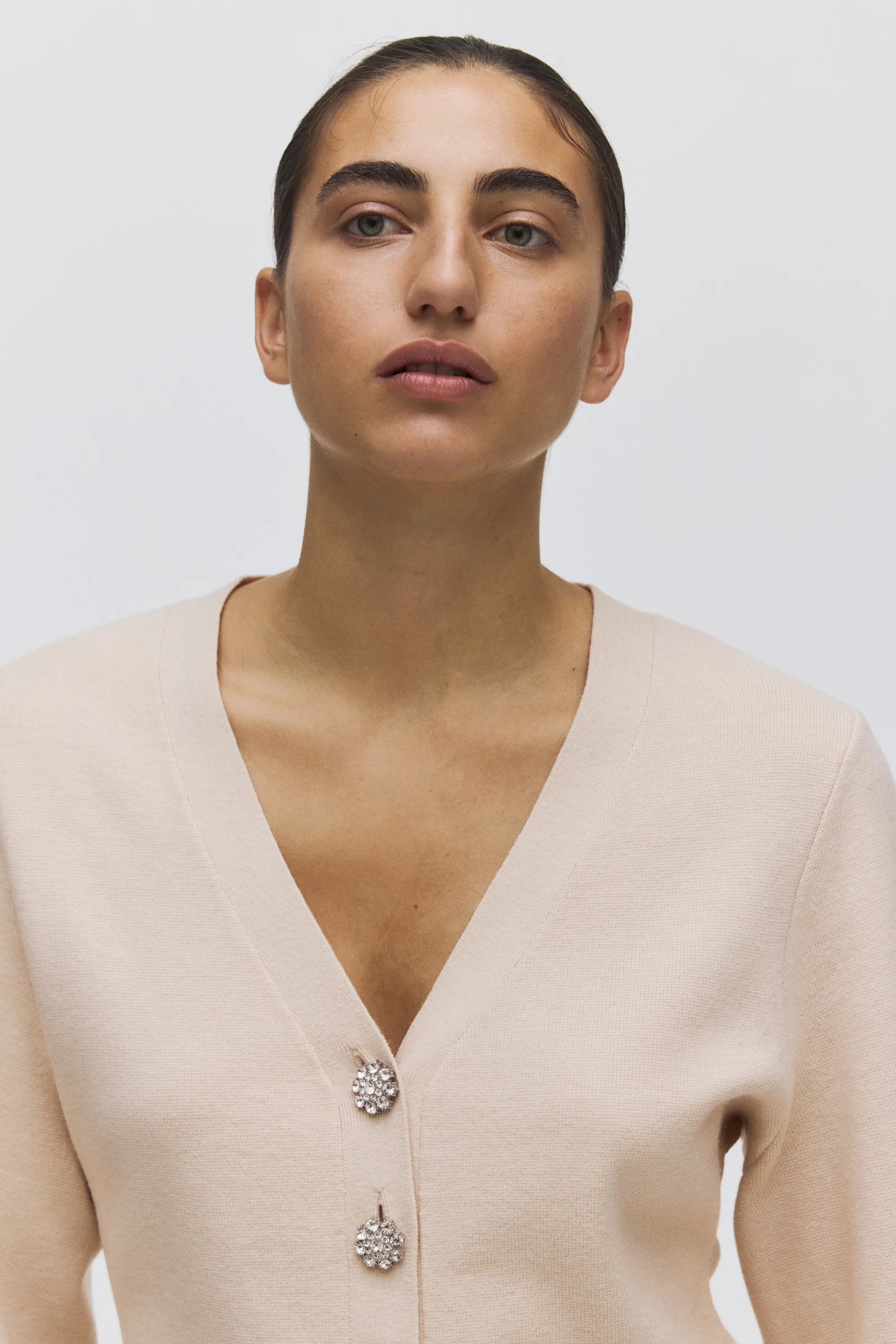 Gilet en maille - Beige clair