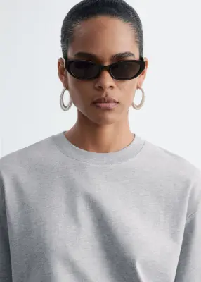 T-shirt en coton - Gris — photo 3