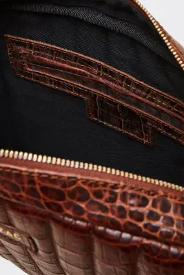Sac Grand César cognac embossé — photo 2