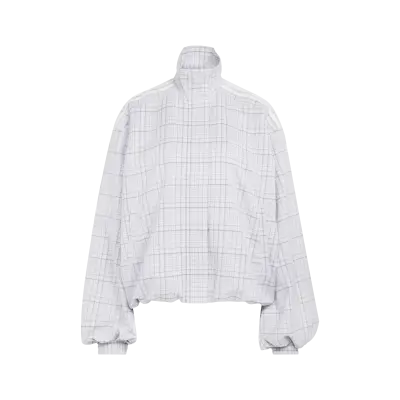 Adidas Blousy Check Track Top Dash Grey — photo 1