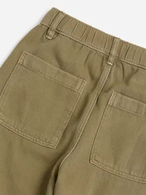 Jean baggy à rayures hickory - Vert kaki — photo 2