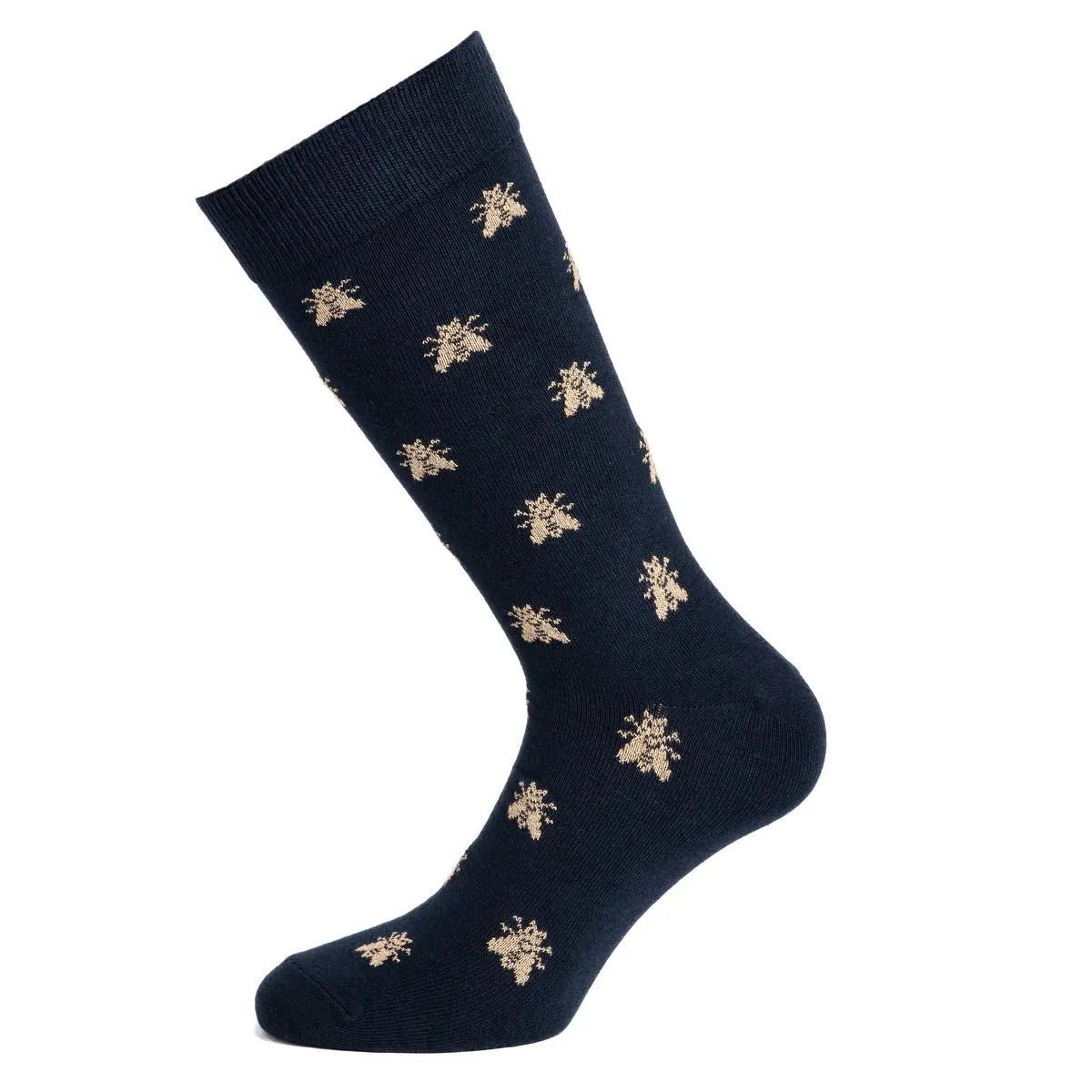 Mi chaussettes jersey Les Abeilles d'or Marine
