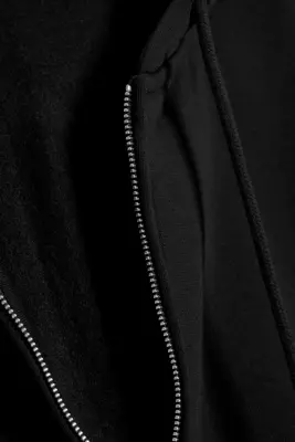 Sweat à capuche zippé standard - Noir — photo 3