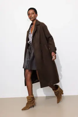 Manteau long croisé Femme — photo 4