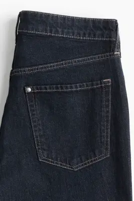 Petite Fit Slim High Jeans - Bleu denim foncé — photo 1