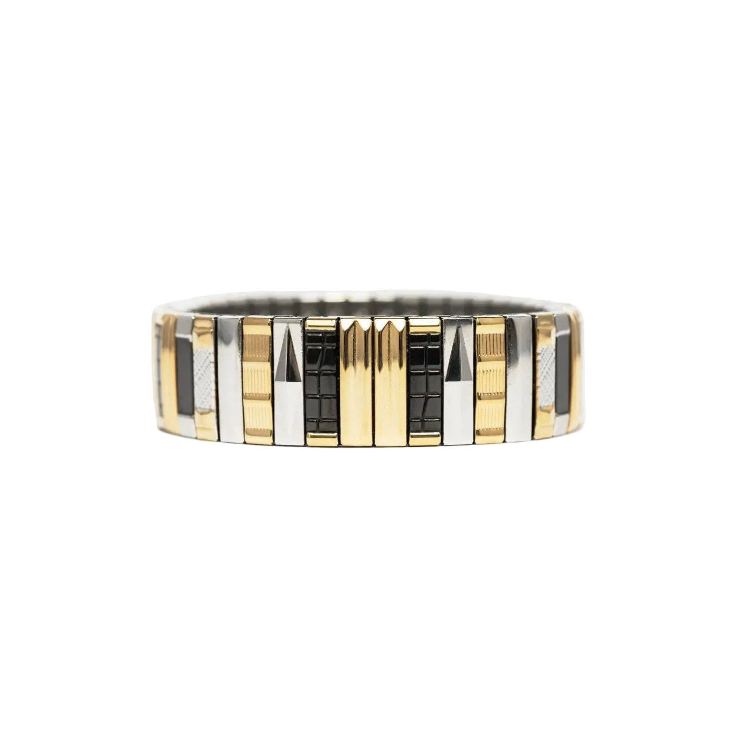Bracelet Sig 14 noir, argent, noir - Sigal