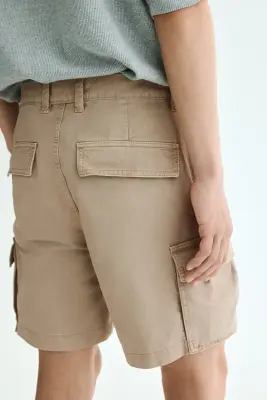 Short cargo Relaxed Fit - Beige — photo 2