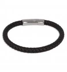Bracelet acier 316l cuir 19899-66mm