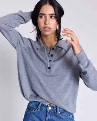 Pull Victor gris chiné — photo 2