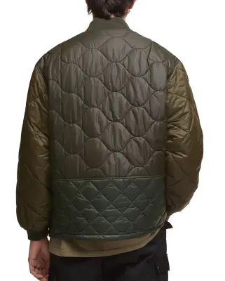 Cording Quilted Jacket Army Green — photo 3