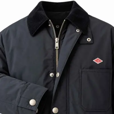 Veste de travail matelassée à col velours unisexe DANTON - Charcoal — photo 4