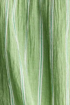 Short en coton - Vert/rayé — photo 4