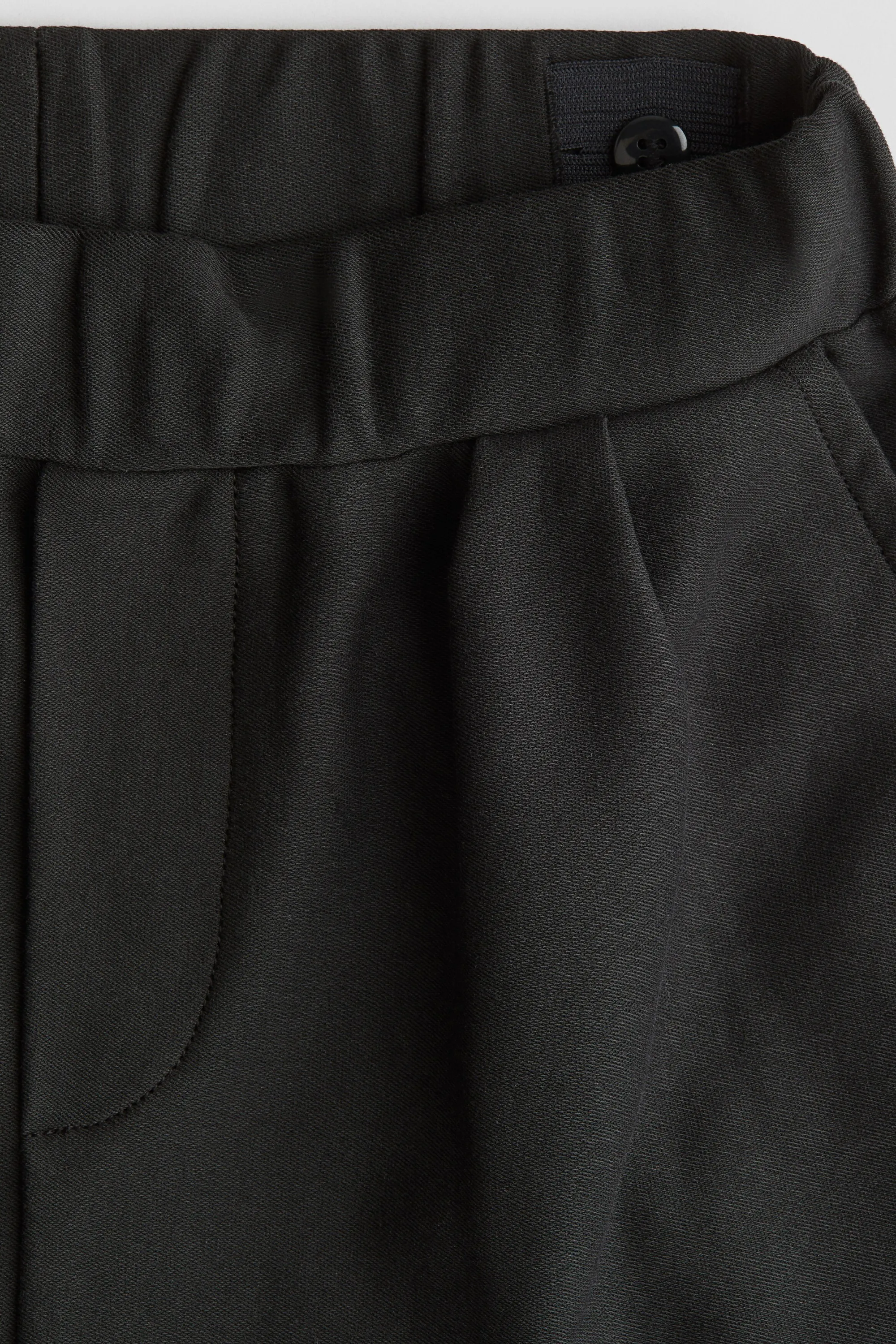 Short loose en jersey - Noir