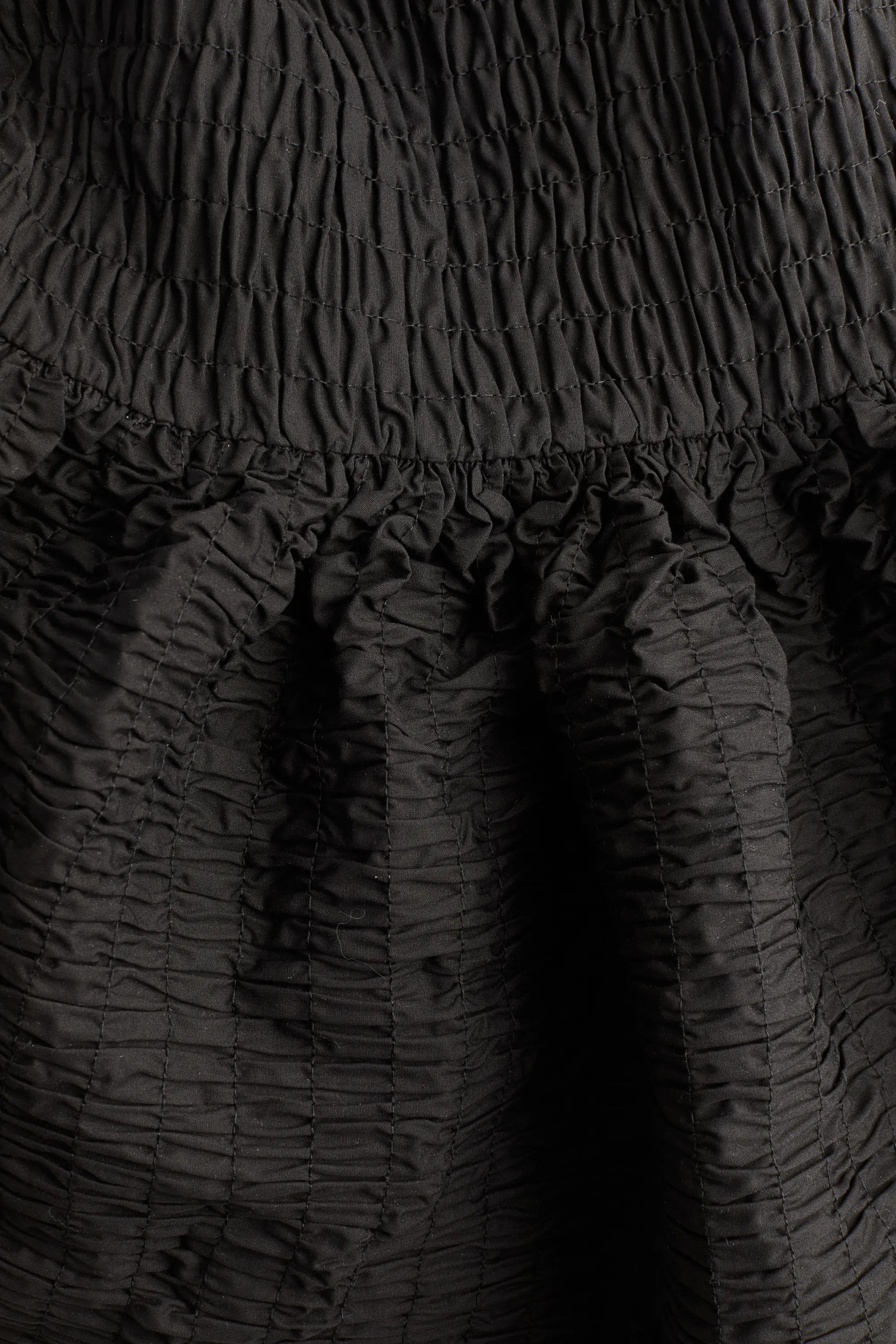 Robe bandeau smockée - Noir