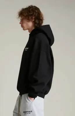 Fear Of God Essentials Hoodie Fleece Black — photo 4