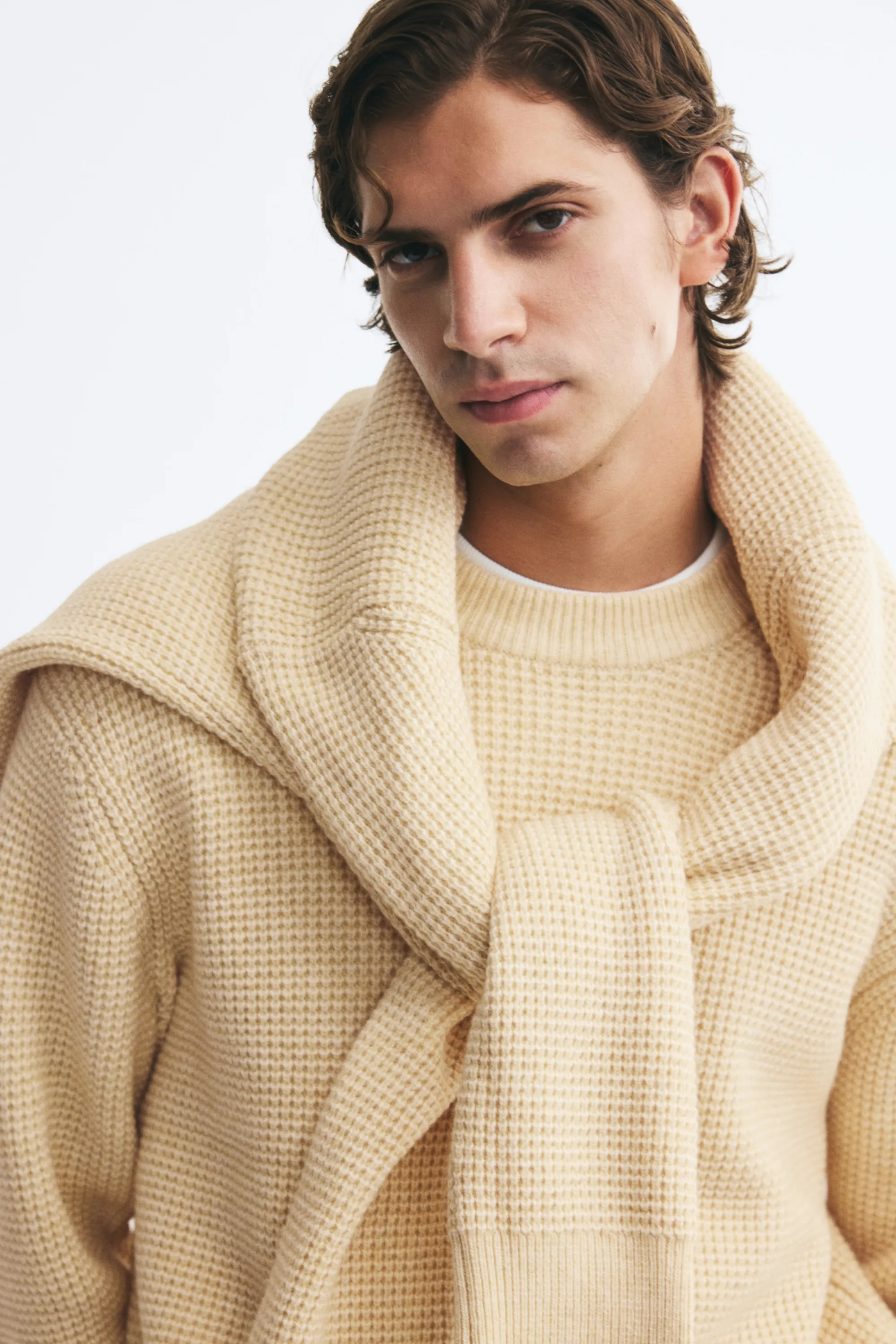 Pull Relaxed Fit - Jaune clair