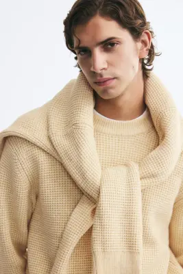 Pull Relaxed Fit - Jaune clair — photo 1