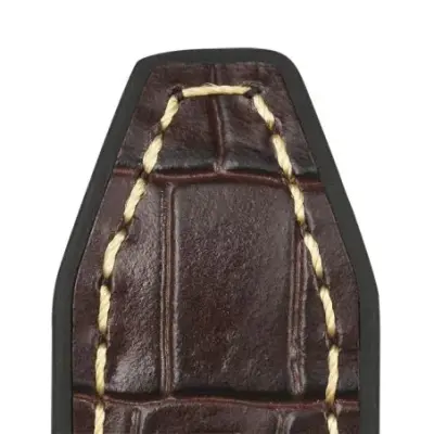 Bracelet Montre Rochet 22mm Trocadero Marron coutures écrues 8522203ST13A — photo 5