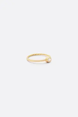 BAGUE JASMINE DIAMANT - Or jaune 18 carats — photo 2